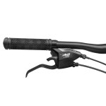 Bicycle handlebar with brake lever and gear shifter