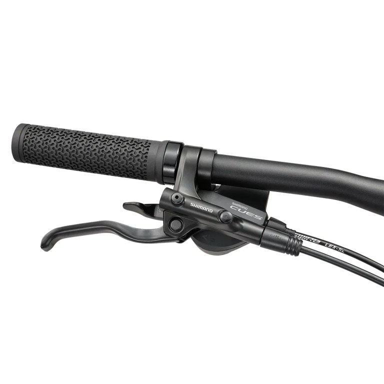 Shimano CUES brake lever on bike handlebar