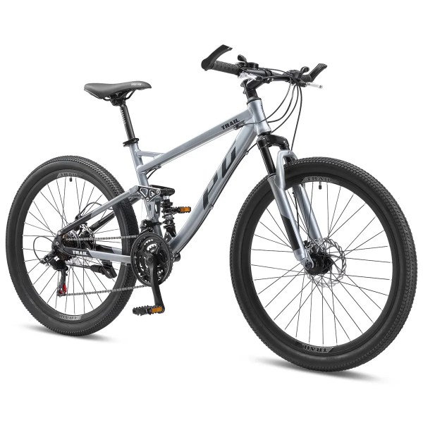v572 pgmt trailsh 19 00.webp Grey full-suspension mountain bike on white background