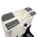 Plastic step stool base with anti-slip feet