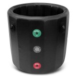 regen8 polarbarrel cold plunge ice bath with t1 chiller unit Black cylindrical water filter with inlet and outlet