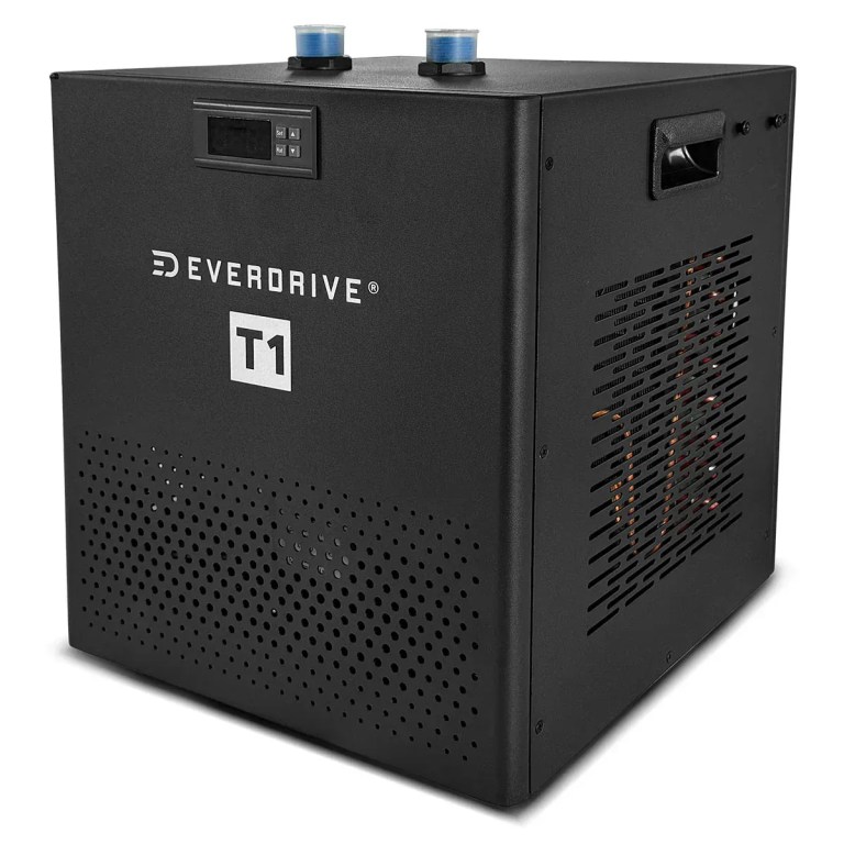 regen8 polarbarrel cold plunge ice bath with t1 chiller unit Everdrive T1 portable cooling unit