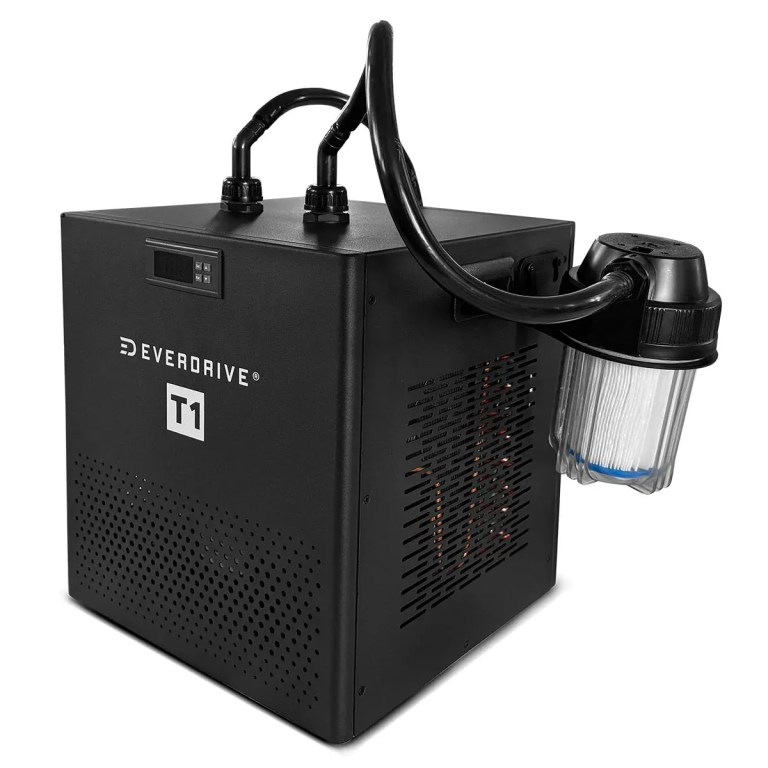 regen8 polarbarrel cold plunge ice bath with t1 chiller unit Everdive T1 portable diving air compressor unit
