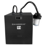 regen8 polarbarrel cold plunge ice bath with t1 chiller unit Everdrive T1 portable refrigeration unit with external filter
