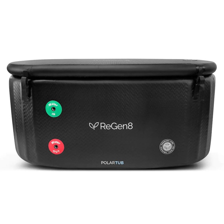 Black ReGen8 PolarTub inflatable ice bath