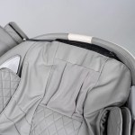 regen8 luxcloud air zero gravity heated massage chair Close-up of grey massage chair padding