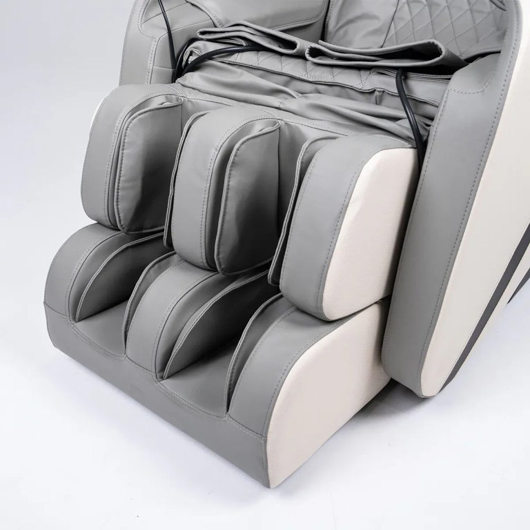 regen8 luxcloud air zero gravity heated massage chair Close-up of massage chair foot and calf massager