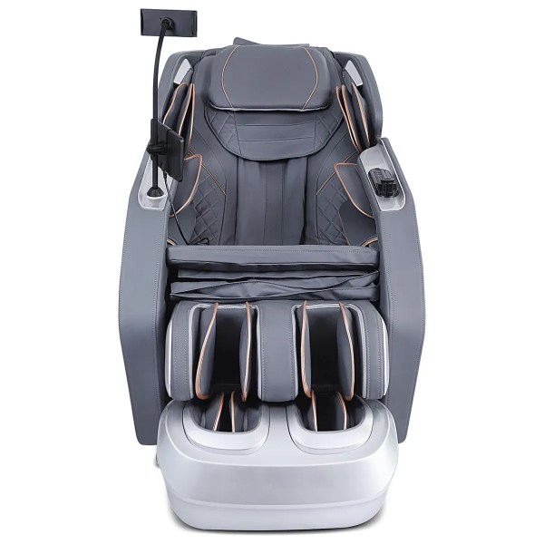 regen8 luxcloud premiere premium zero gravity massage chair with dual sl rollers Grey full-body massage chair with foot massager