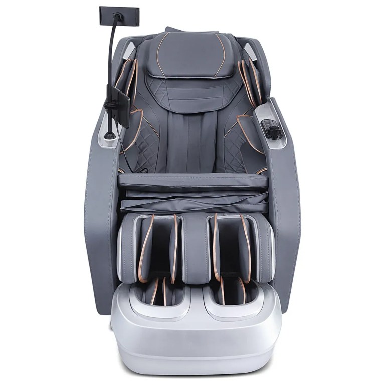 regen8 luxcloud premiere premium zero gravity massage chair with dual sl rollers Grey full-body massage chair with foot massager