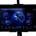 regen8 luxcloud premiere premium zero gravity massage chair with dual sl rollers Massage chair touchscreen control panel interface