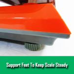 kitchen scale digital commercial postal shop electronic weight scales food 40kg orange Adjustable support foot under orange weighing scale