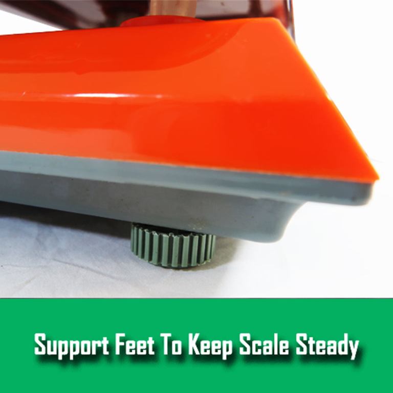 kitchen scale digital commercial postal shop electronic weight scales food 40kg orange Adjustable support foot under orange weighing scale