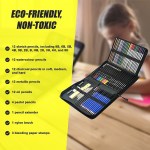 Eco-friendly art pencil set in zip case