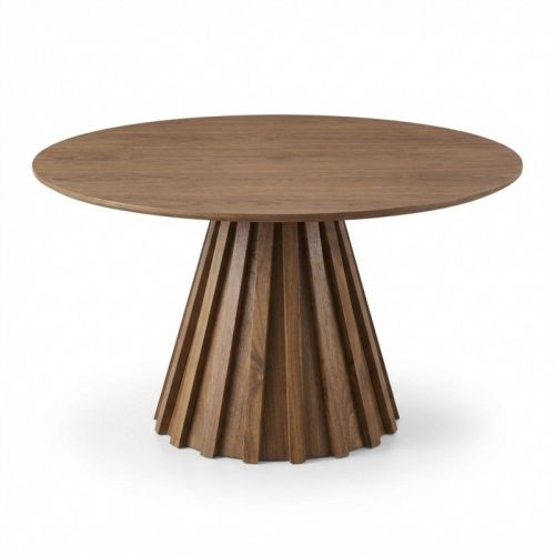 v637 e683047 00.jpg Round wooden dining table with fluted pedestal base