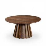 v637 e683048 00.jpg Round wooden dining table with sculptural slatted base