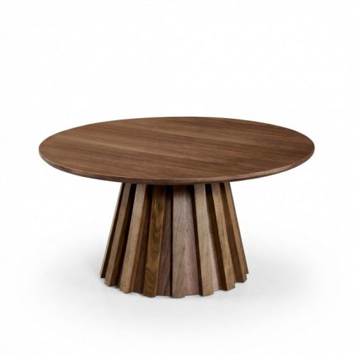 v637 e683048 00.jpg Round wooden dining table with sculptural slatted base