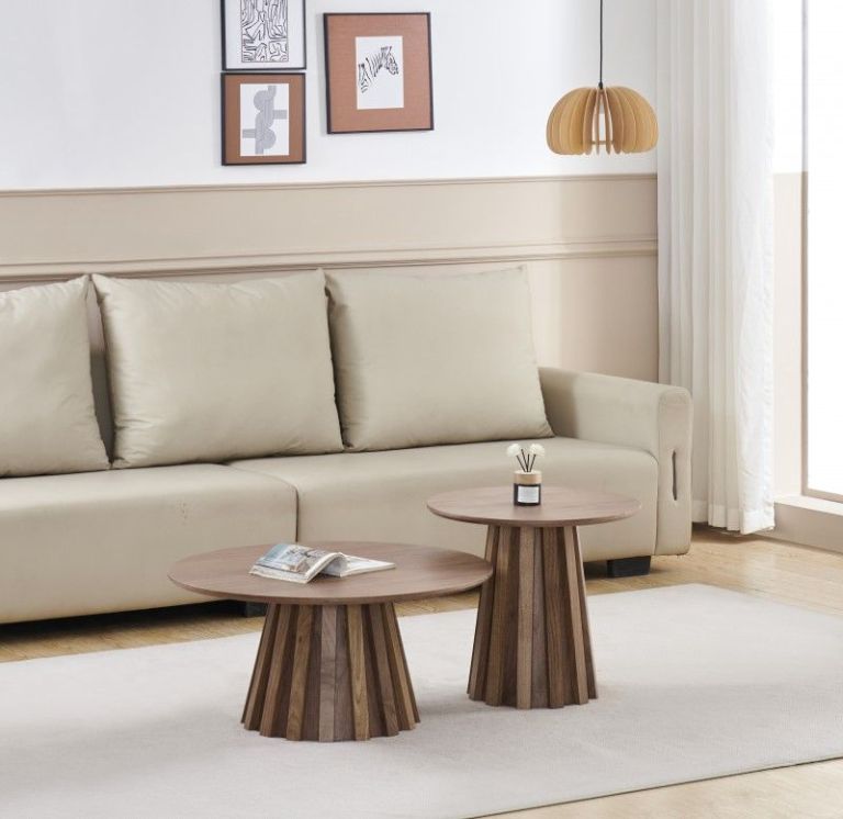 lilibet side table 55cm Modern living room with wooden coffee tables