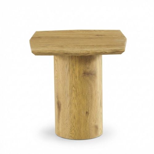v637 e683054 00.jpg Solid oak side table with cylindrical base