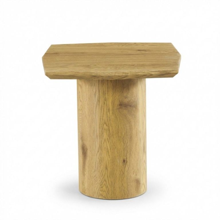 v637 e683054 00.jpg Solid oak side table with cylindrical base