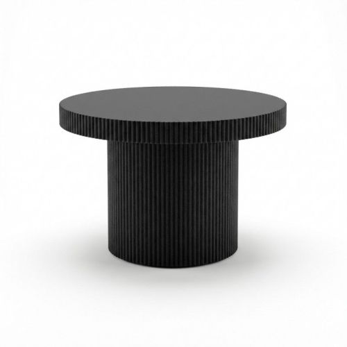 v637 e683059 00.jpg Black round table with fluted cylindrical base