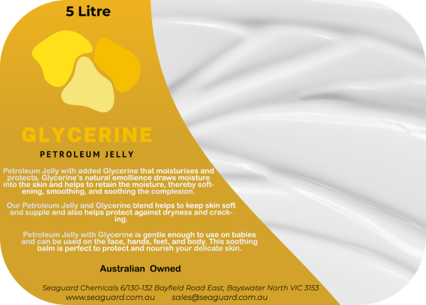 5 Litre Glycerine Petroleum Jelly product label