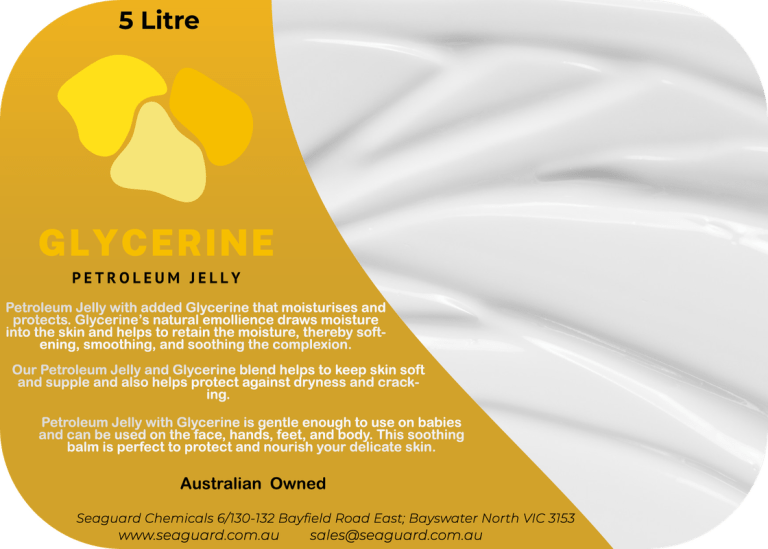 5 Litre Glycerine Petroleum Jelly product label