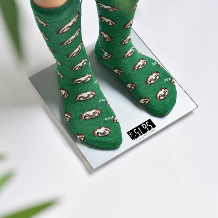 clevinger silver digital glass bathroom scale max capacity 180kg Green sloth socks on digital bathroom scales