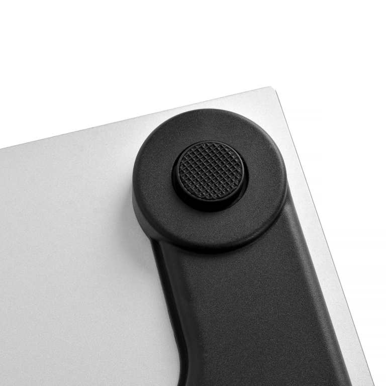 clevinger silver digital glass bathroom scale max capacity 180kg Close-up of adjustable appliance foot on metal base