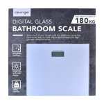 clevinger silver digital glass bathroom scale max capacity 180kg Clevinger digital glass bathroom scale packaging