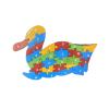 Colourful wooden duck alphabet puzzle pieces