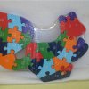Colourful numbered squirrel-shaped wooden puzzle