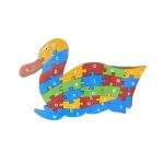 Colourful alphabet duck wooden puzzle