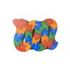 wooden animal puzzles alphabet and number assorted elephant Colourful wooden alphabet puzzle in bear shape