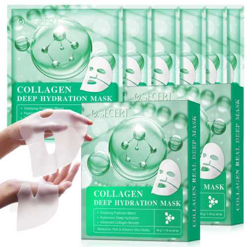 Collagen deep hydration sheet mask packaging and mask