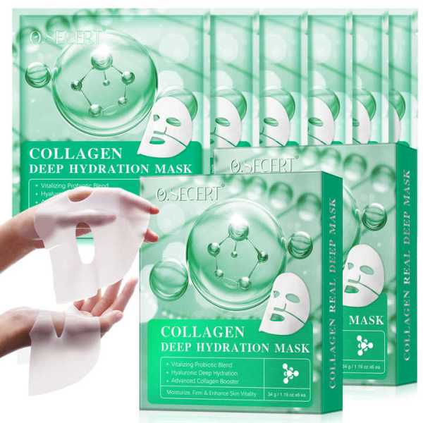 v932 collagenmarks 202505081025 00.jpg Collagen deep hydration sheet mask packaging and mask