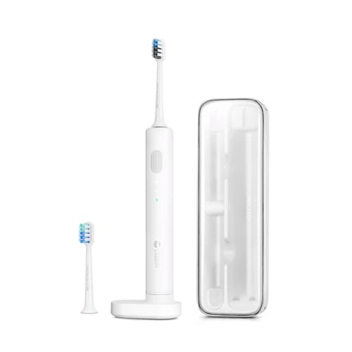 Electric toothbrush with spare head and travel case
