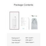 Water flosser package contents with accessories