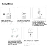 Water flosser setup and usage instructions diagram