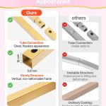 arch backdrop stand, set of 3, 1.8/1.5/1.2 m, stable structure, easy assembly, gold metal arch backdrop stand for wedding, birthday party, graduation, celebration, and ceremony decoration Gold metal frame comparison showing sturdy construction