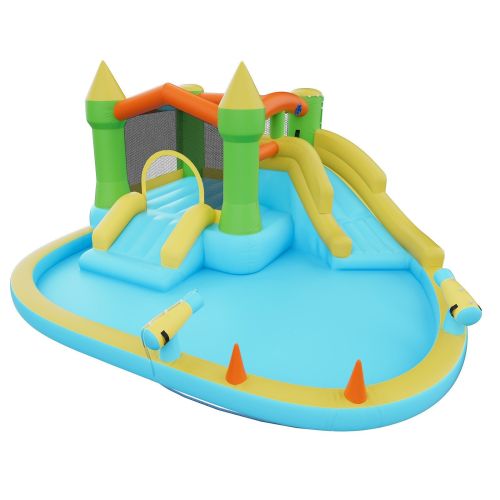 Inflatable kids water slide and splash pool