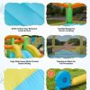inflatable bounce house, 3.82 x 3.98 x 1.97 m inflatable bounce house water slide, bouncer castle with castle bounces, basketball hoop, splash pool & water ring toss, for 3 to 4 kids ages 3 to 8 Kids inflatable jumping castle safety features overview
