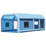 Large blue inflatable portable shelter tent