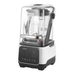 Commercial blender with soundproof cover and digital controls