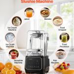 8-in-1 professional slushie machine blender on kitchen bench