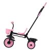 toddler tricycle & stroller for 18 months to 5 year old, kids trike with parent push handle, adjustable seat & storage for outdoor play, tricycle for toddlers, birthday toy for boys and girls Pink and black kids tricycle with push handle