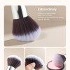 34 piece makeup brush set, professional brushes kit for foundation blending eyeshadow concealer blush with soft bristles, ergonomic wood handle, travel friendly case included Ultra-soft high-density makeup brush with fluffy bristles