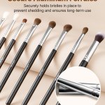 Makeup brushes with secure aluminium ferrules