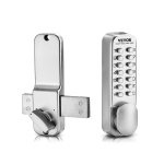Stainless steel mechanical keypad door lock set