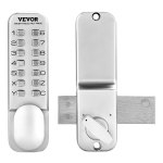 Stainless steel mechanical keypad door lock set