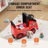 ride on push car for toddlers, ages 1 3, ride racer, sit to stand toddler ride on toy, classic kids ride on car with music steering wheel & under seat storage, ride on toy for boys girls, red Red ride-on fire truck with under-seat storage